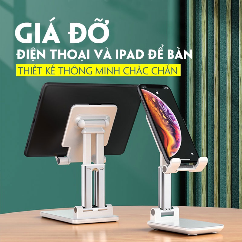 Giá Đỡ Điện Thoại Để Bàn Cao Cấp Có Thể Gấp Gọn - Phone Stand ABS Cao Cấp Phù Hợp Mọi Dòng Điện Thoại, Máy Tính Bảng