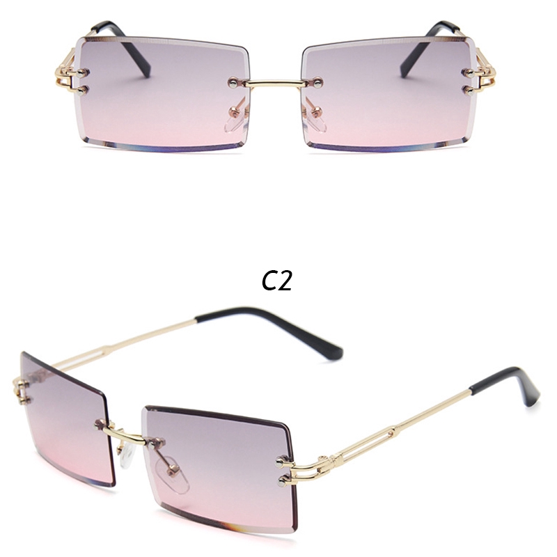 Kính Mát Gọng Vuông Chống Tia Uv Thời Trang Cho Nữ