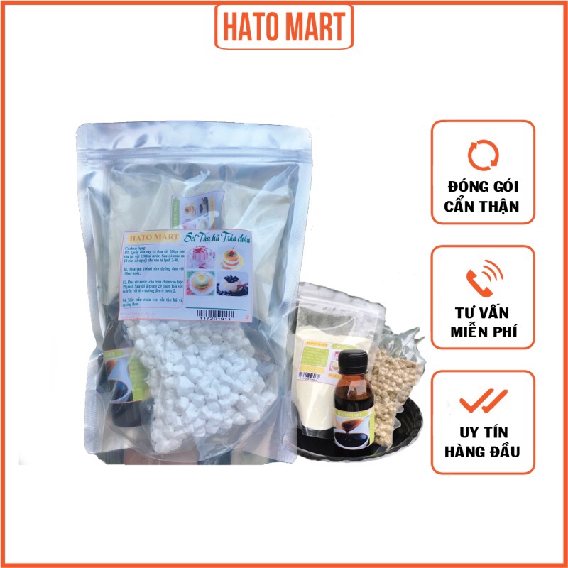 [Rẻ vô địch] SET TÀU HŨ TRÂN CHÂU ĐƯỜNG ĐEN 10 chén,  chỉ duy nhất có tại Xưởng Chè ngon và đồ ăn vặt