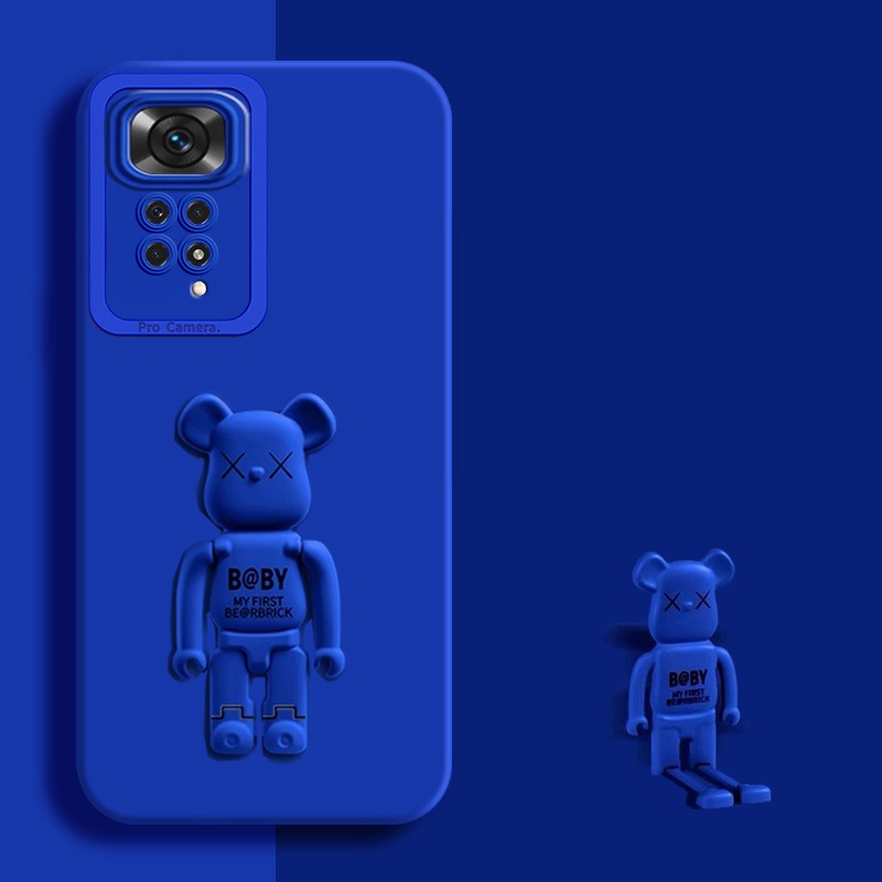 Ốp Điện Thoại Có Giá Đỡ Hình Gấu Cho Xiaomi Redmi Note 11 Pro Plus 10 Pro Max 11s 10s Mi 11T Pro