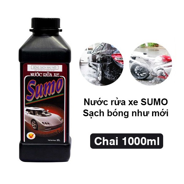 Nước rửa xe đa năng Sumo [1 Lít] Bảo Vệ Sơn Xe, Chống Rỉ Sét, Không Độc Hại An Toàn Sử Dụng