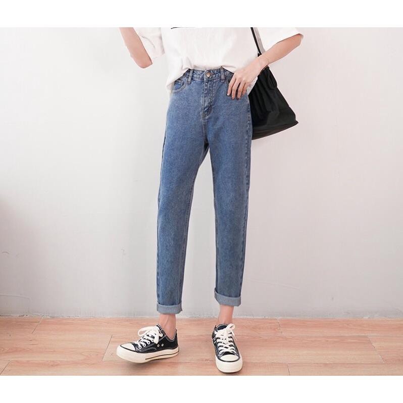 Quần jean nữ , baggy ống suông đứng TX-01 hottreed 2021