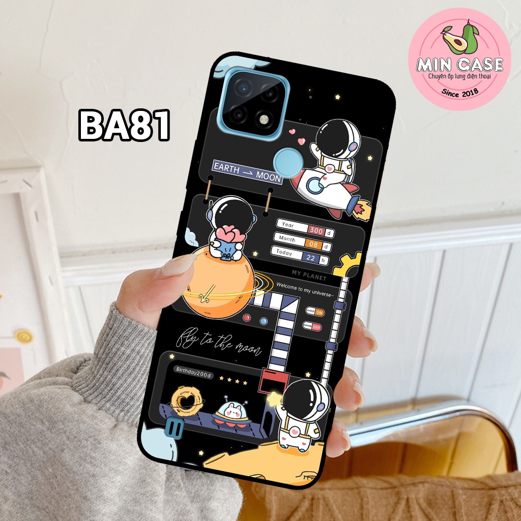 Ốp lưng REALME C21/ C21Y/ C25Y - Ốp lưng REALME in hình phi hành gia Astronaut dễ thương