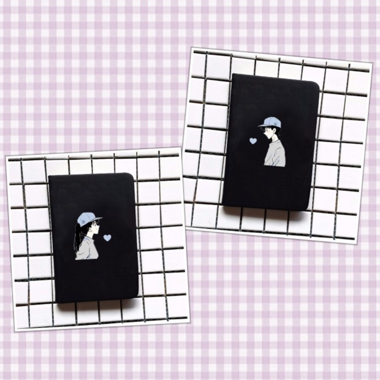 Sổ da cầm tay A6 in hình DETECTIVE CONAN Couple SHINICHI RAN Thám Tử Lừng Danh anime chibi ghi chép