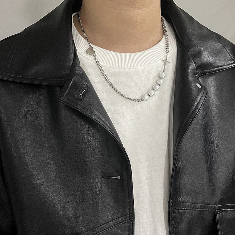 Vòng cổ Đính Ngọc Trai Phản Quang Phong Cách Thời Trang Âu Mỹ