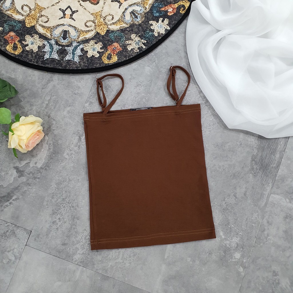 [ Mã giảm giá AOCOC5 giảm 5K]Áo hai dây vải Thun Cotton co giãn tốt, chất đẹp dáng ôm, dây có chốt điều chỉnh | BigBuy360 - bigbuy360.vn