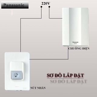 Chuông cửa,chuông điện Panasonic(EBG888+EGG331) Có thể mua trọn bộ hoặc mua rời từng phần.