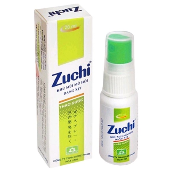 Xịt khử mùi mồ hôi Zuchi 20ml Hoa Linh