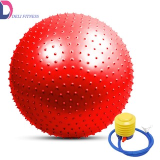 Bóng Tập Yoga 65cm Cao Cấp Bóng Gai Tặng Bơm bóng và Bộ Kim bóng ( Rẻ nhất Shopee)
