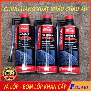 [ Chính Hãng ] Bơm lốp, vá lốp khẩn cấp, keo tự vá lốp ô tô xe máy THIS Tire Inflator Xuất khẩu Châu Âu FEMARI
