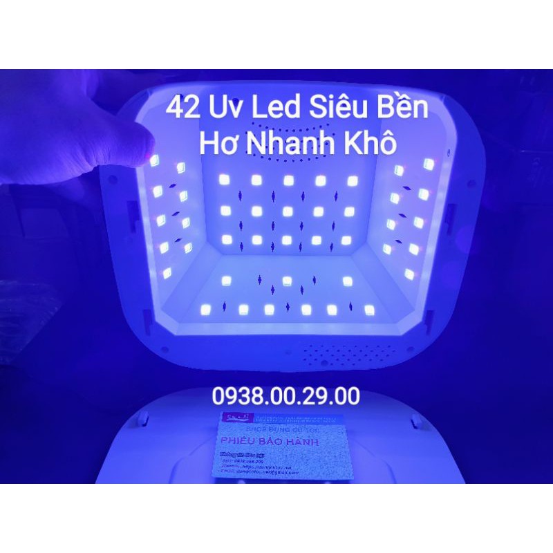 Máy Hơ Gel Cao Cấp Nghe Nhạc Bluetooth 42 Led Uv Siêu Bền Công suất 88W. BH 6t