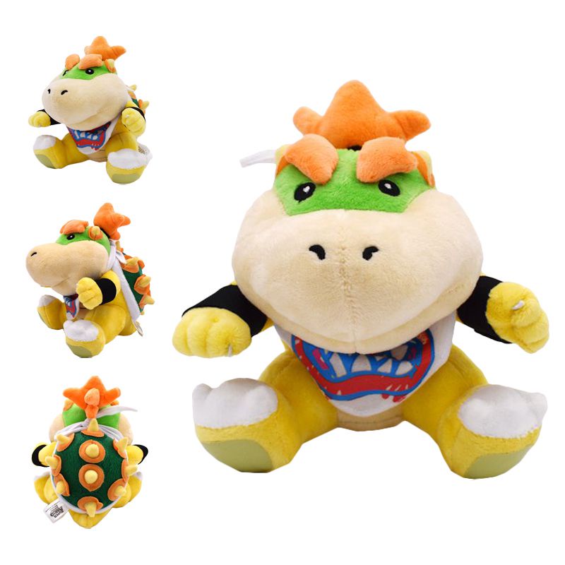 Bowser Baby Lovable Jr 7 "Sang Trọng Super Mario Bros Little Buddy Đồ Chơi Nhồi Bông Koopa