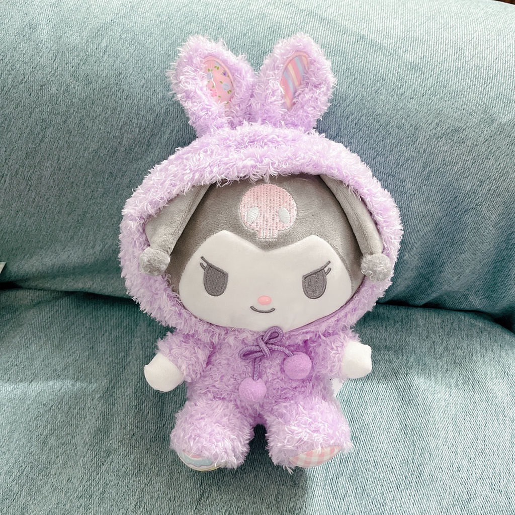 Móc Khóa Hình Thú Nhồi Bông Sanrio Kuromi My Melody Dễ Thương