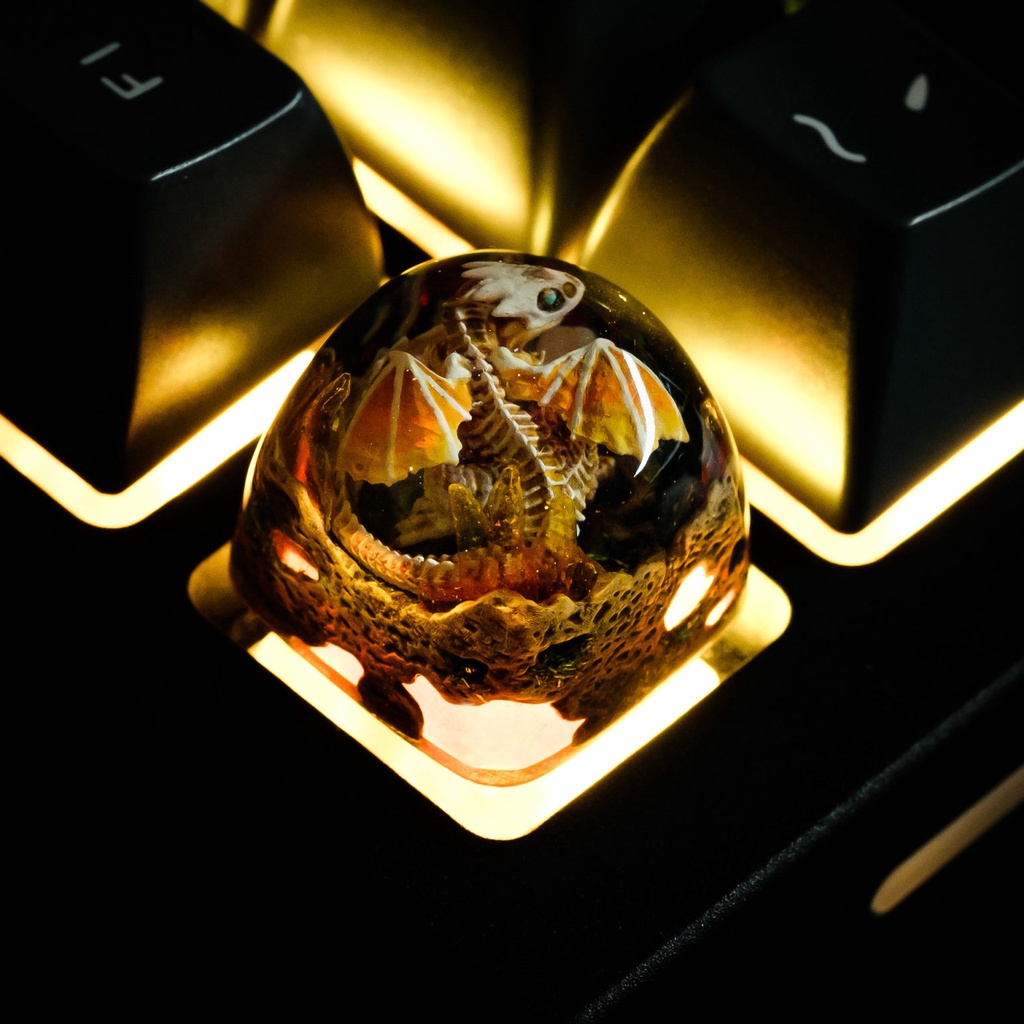 Keycap Artisan bàn phím cơ Dwarf Factory Gnarly Drakon 2022  - Hàng chính hãng