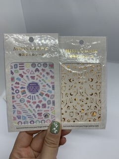 Sticker chữ dán móng