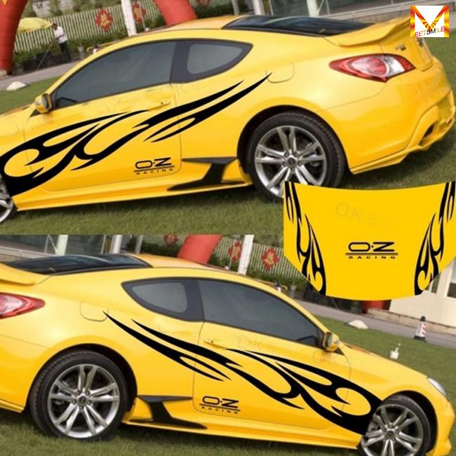 3D Flame Totem Decals Car Stickers Full Body Car Styling Vinyl Decal Sticker for Cars Decoration