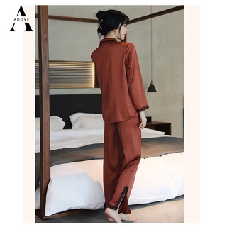 Đồ bộ nữ pijama đồ ngủ nữ dài tay lụa cao cấp