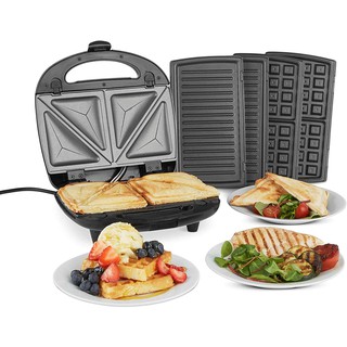 Máy Vonshef nướng thit,kẹp Sandwich, làm bánh Waffel3 in 1