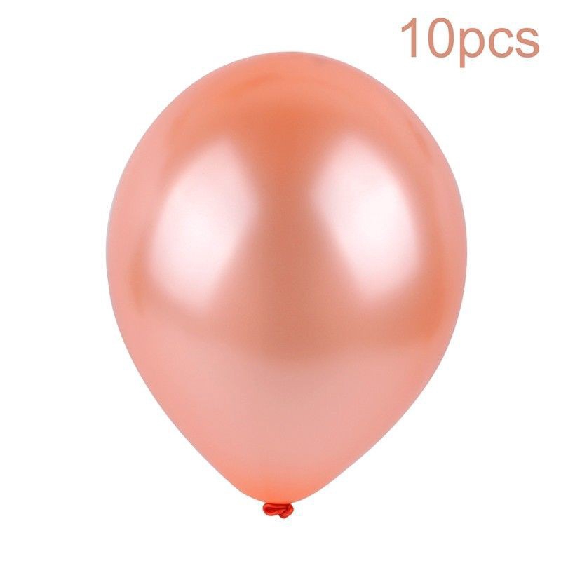 Bộ bóng bay màng nhôm/ latex màu vàng hồng độc đáo trang trí nhà cửa/ tiệc cưới/ sinh nhật