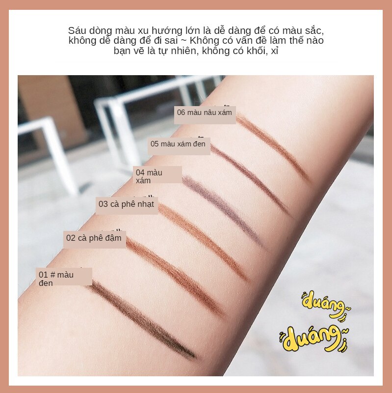 Bút Kẻ Lông Mày Hai Đầu 1.5mm Kháng Nước Lâu Trôi Không Lem Nhòe A63 | BigBuy360 - bigbuy360.vn