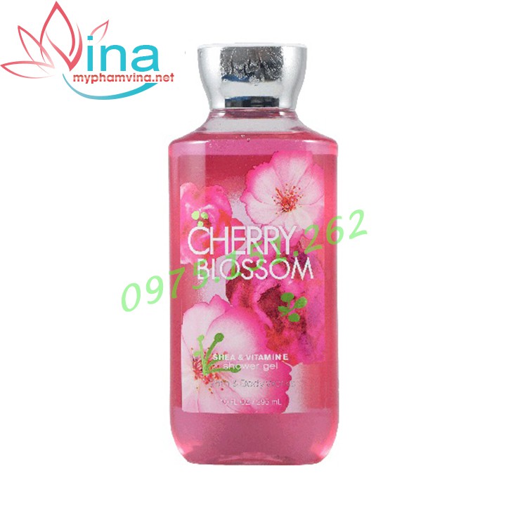 Gel Tắm Bath & Body Works Cherry Blossom 295ml