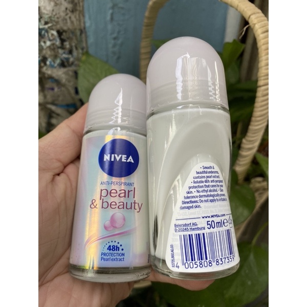 Lăn khử mùi NIVEA Pearl & beauty ngừa thâm 50ml Phiên Bản Thái