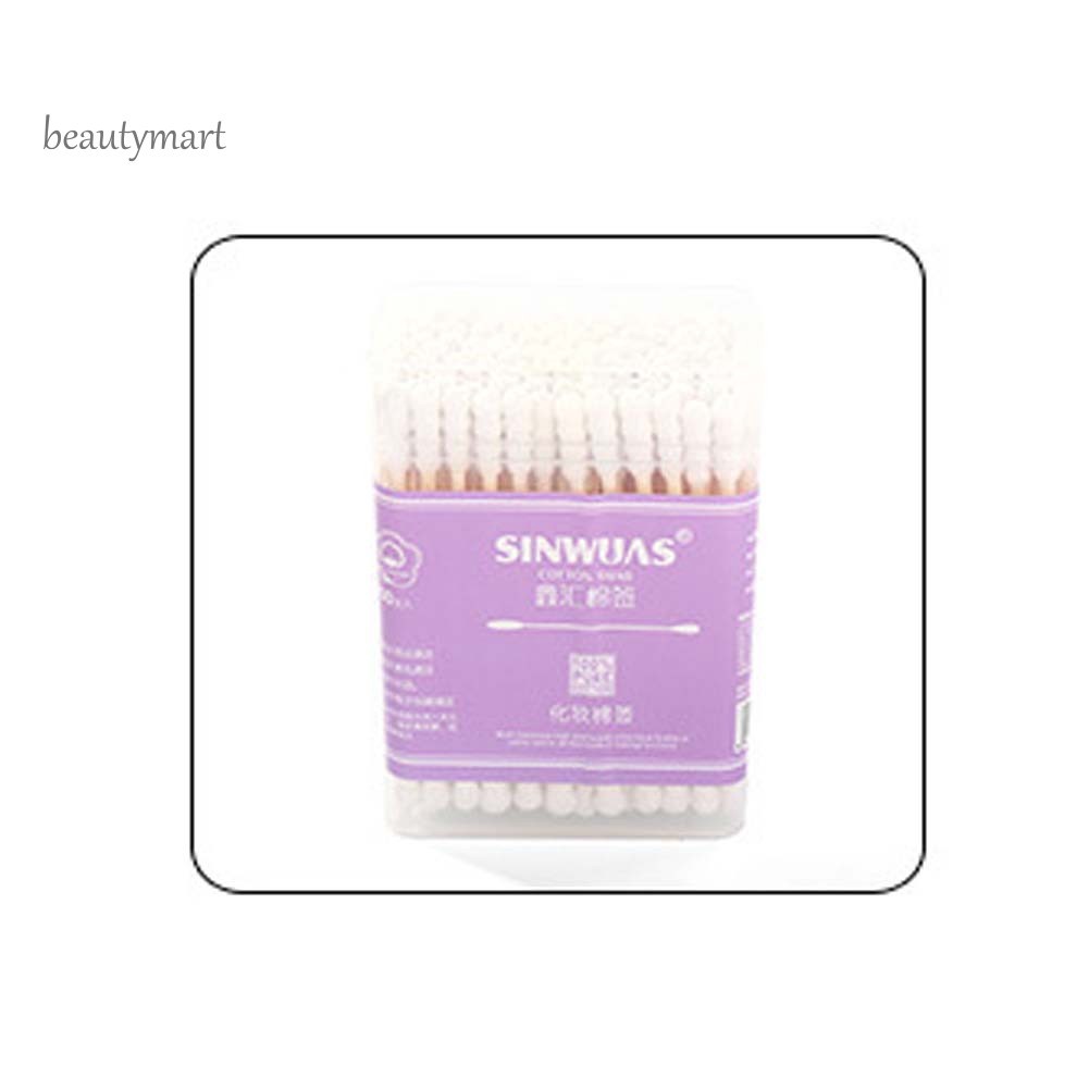 Hộp 100/200 tăm bông hai đầu sử dụng một lần đa năng