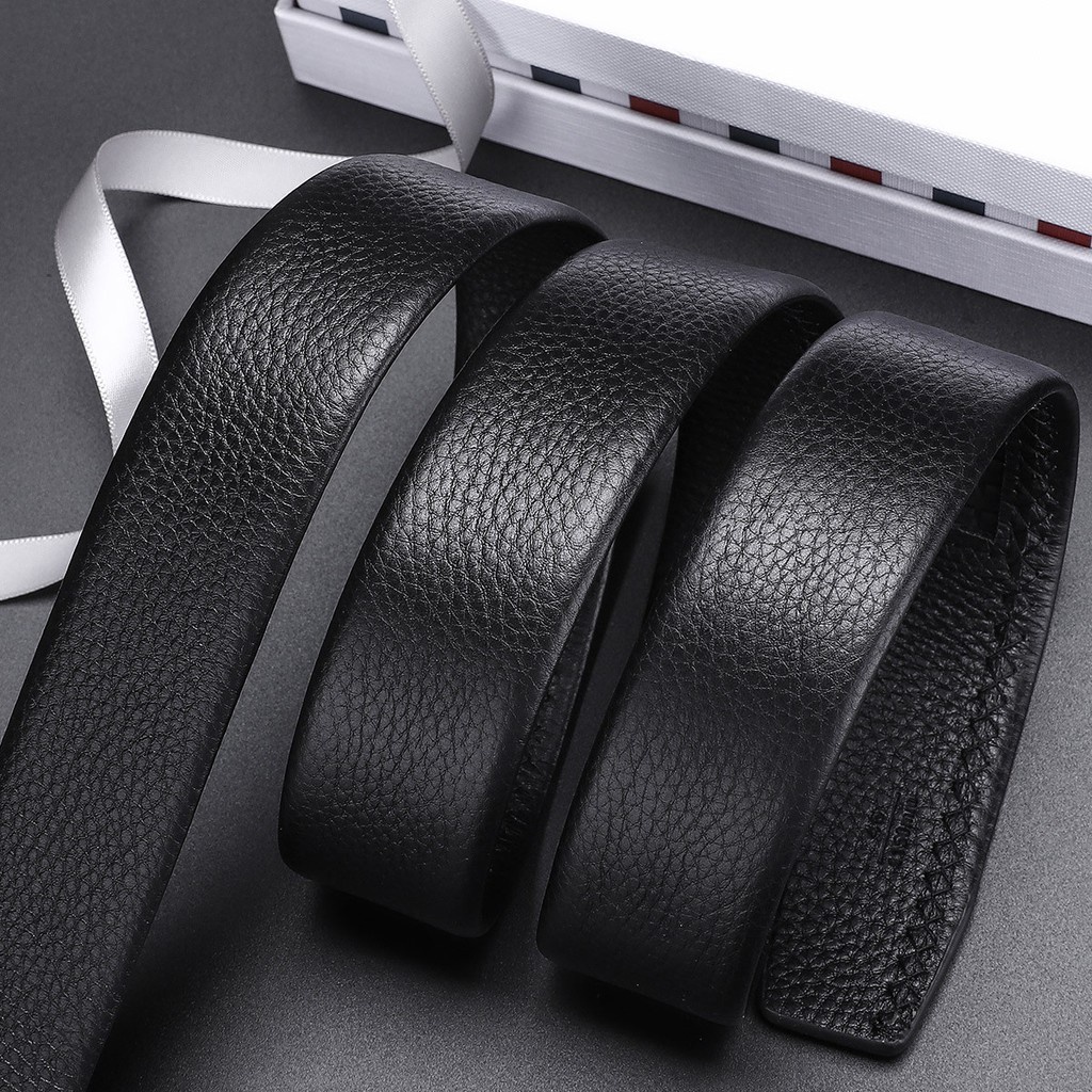 Thắt lưng Pierre Cardin mặt kính, dây da bò cao cấp, viền mạ crom sáng bóng 18