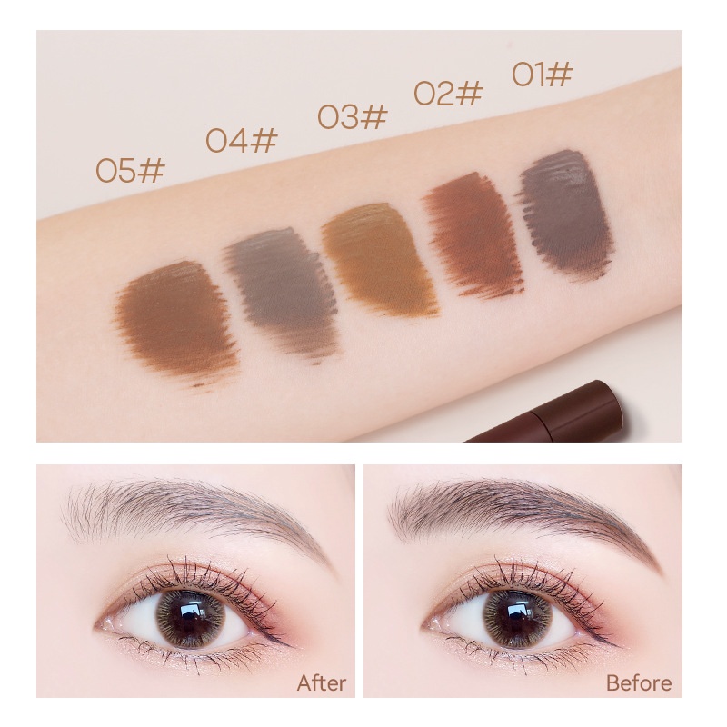 Kem nhuộm lông mày ba chiều chống thấm nước màu sắc thời trang