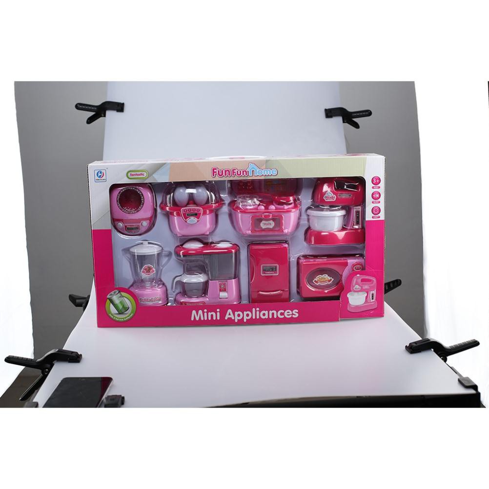 Đồ chơi nấu ăn  sử dụng pin màu hồng