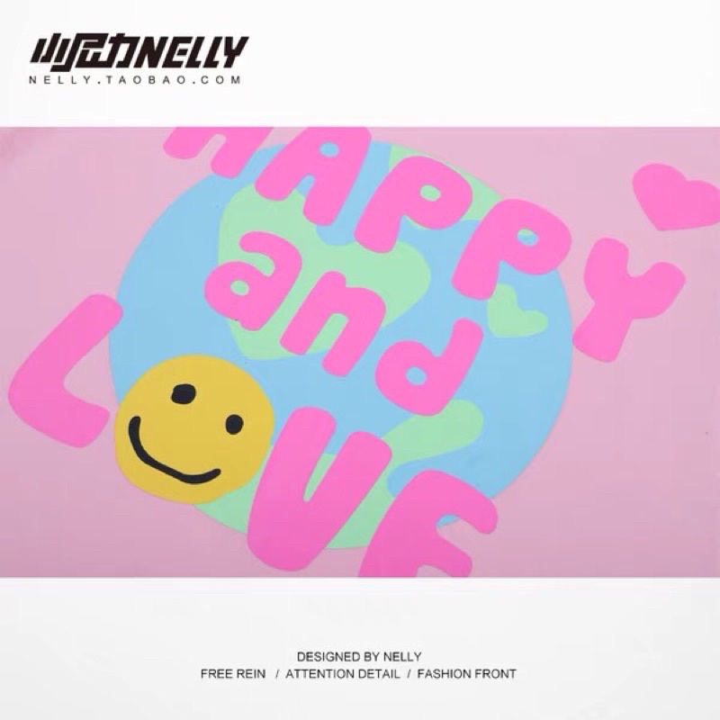 Áo phông nelly heybig (có sẵn) happy and love 19