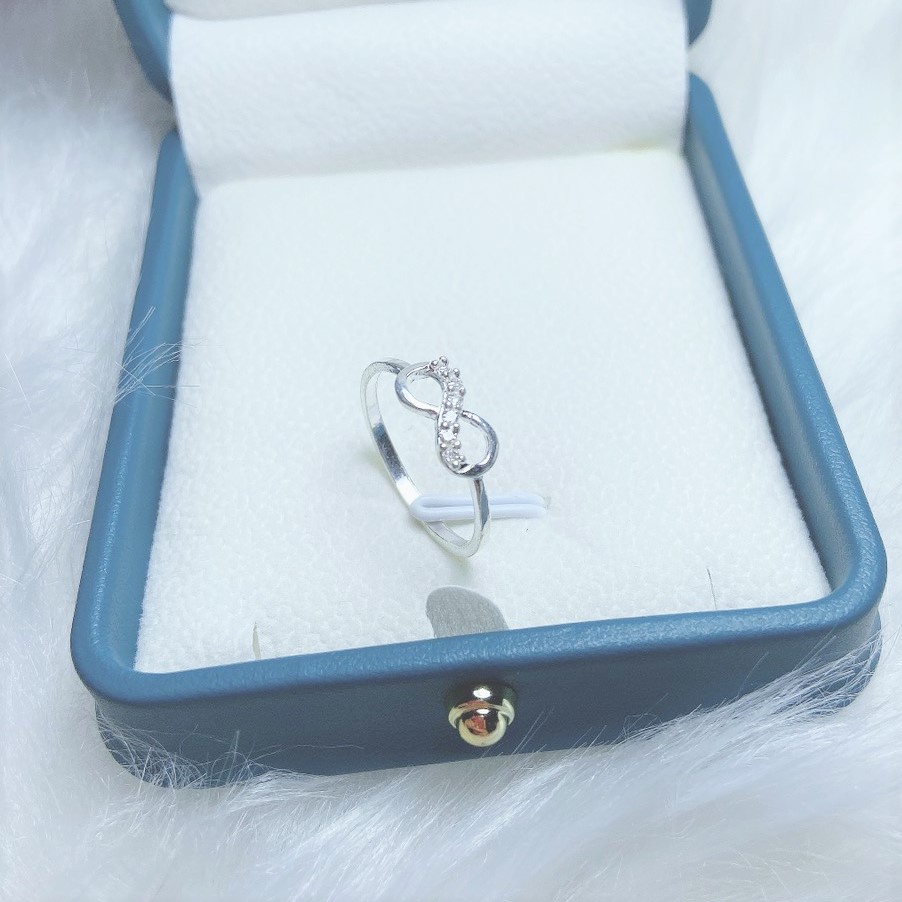 Nhẫn Bạc nữ mặt hình vô cực, chất liệu bạc ta cao cấp - Trang sức bạc Evasilver