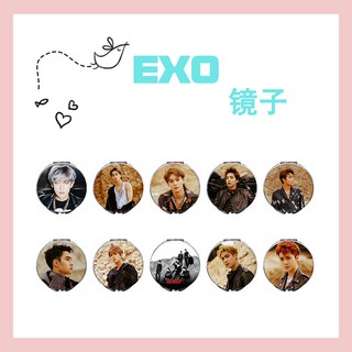 Gương trang điểm mini hình các thành viên nhóm EXO
