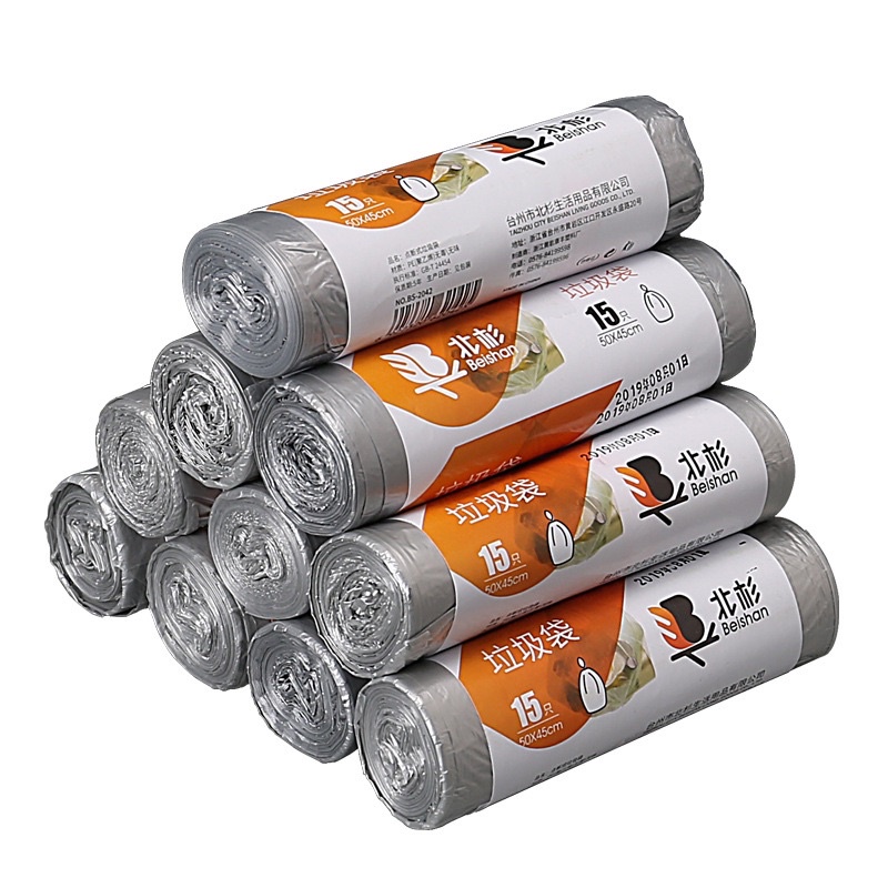 Túi đựng rác tự phân huỷ có dây rút - 15, 20túi/cuộn - Túi đựng rác tiện thông minh tiện dụng