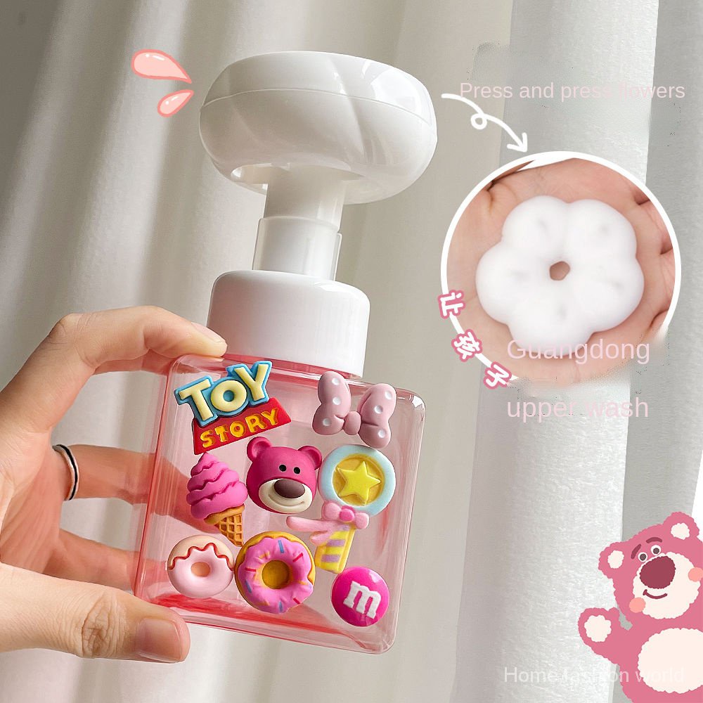 Bình đựng xà phòng tạo bọt hình hoa dạng ấn xinh xắn