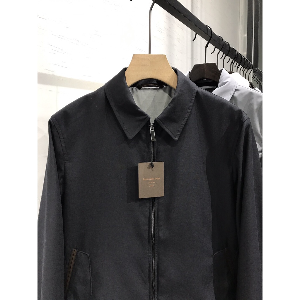 Áo khoác nam thời trang cao cấp Zegna trẻ trung, trơn màu basic