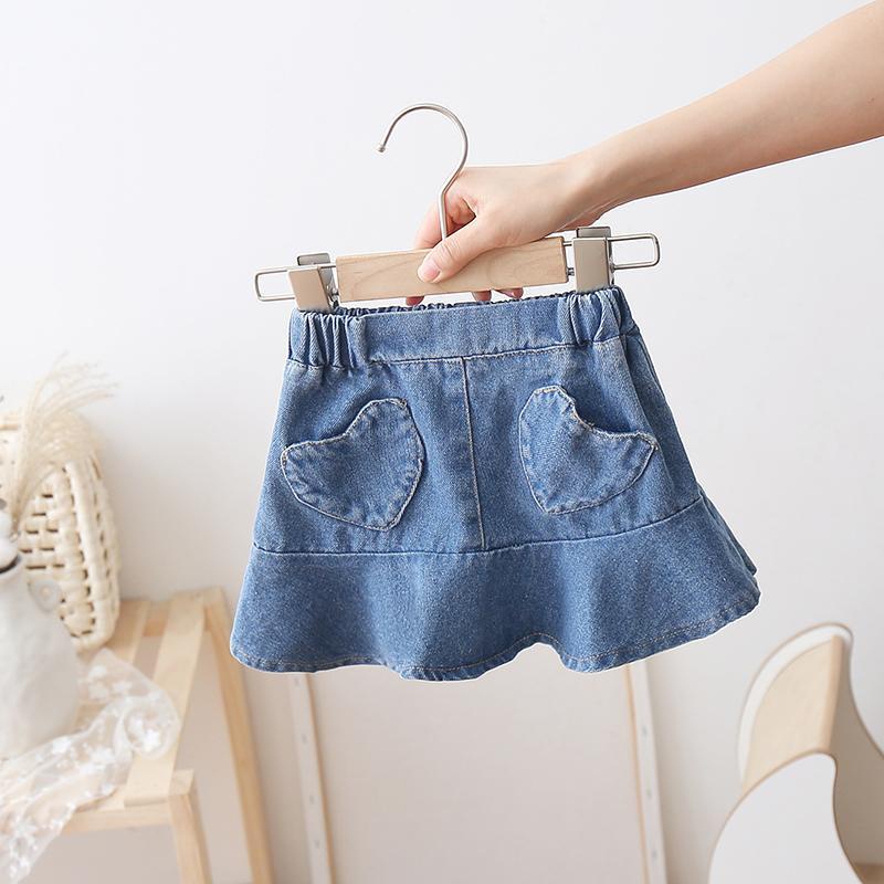 Chân váy jean Đuôi Cá Thời Trang Hàn Quốc Cho Bé Gái