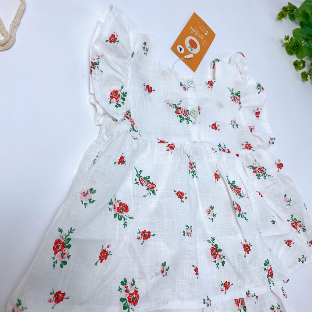 Set quần áo hoa nhí Cambebe cho bé hàng đẹp mã C01
