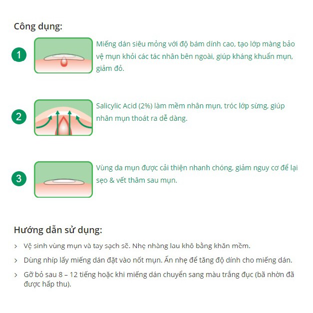 [Công Ty,Tem Phụ] Miếng dán mụn Acnes Clear Patch - [COCOLUX]