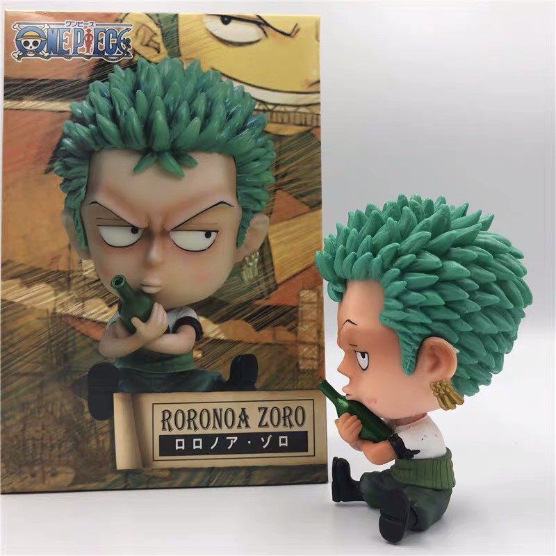 ẢNH THẬT] Mô hình Roronoa Zoro Chibi Cao 9 cm -Tượng Figure One Piece