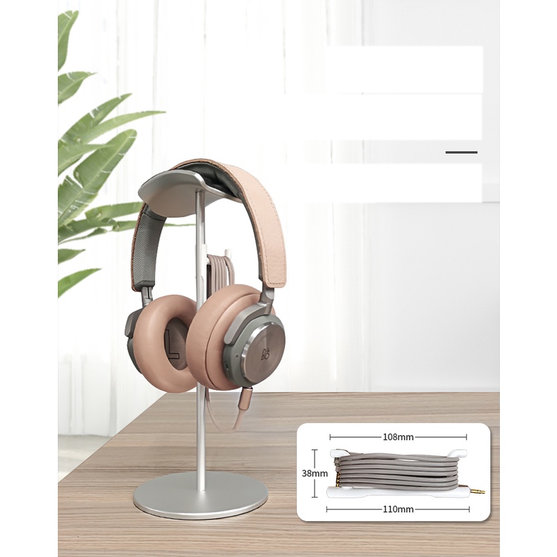 Giá treo tai nghe bằng thép không gỉ, giá treo tai nghe gaming,giá treo gỗ (cn0234)