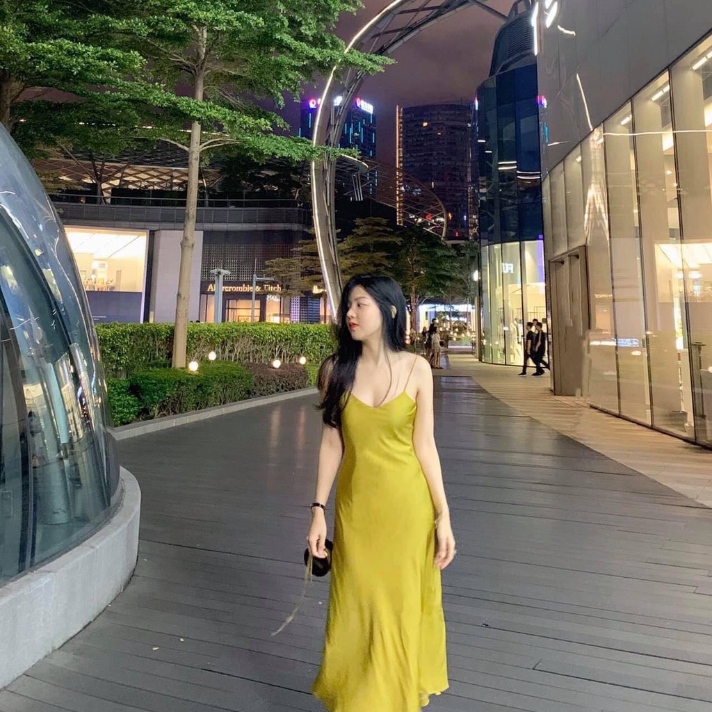 ⚡DÂY LỤA⚡️ Đầm 2 dây lụa có đệm ngực, dây tăng chỉnh | BigBuy360 - bigbuy360.vn