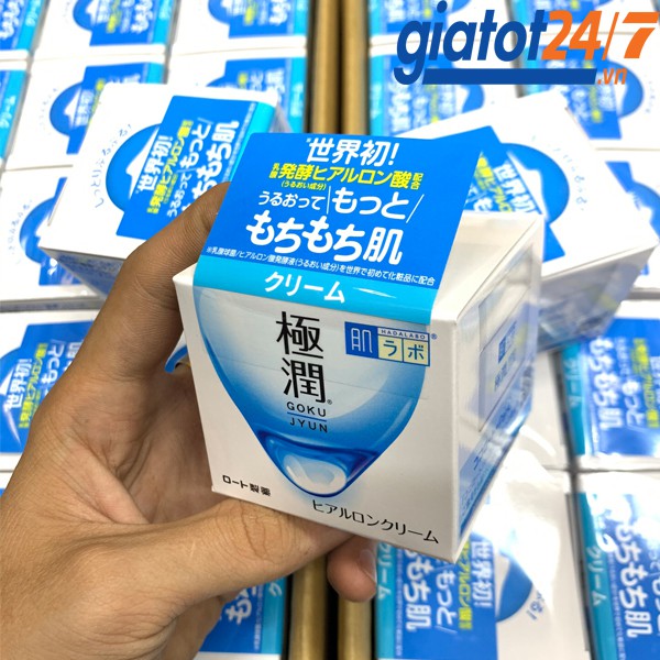 Kem Dưỡng Ẩm Hadalabo GokuJyun Hyaluronic Cream 50gr [Mẫu mới]