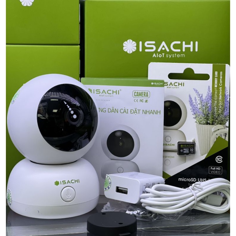 Siêu rẻ++ **Sale** Tặng 64 +Camera AI thông minh, tự động phát hiện, lọc và theo dõi người Isachi SC-D1