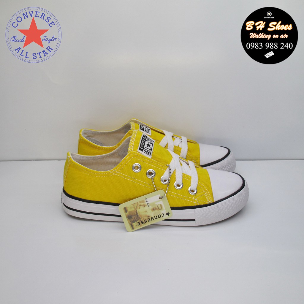 [Hộp CV] Giày Converse classic trẻ em cổ thấp cổ điển vải canvas cao cấp đầy đủ tem, tag, tặng kèm hộp hãng.