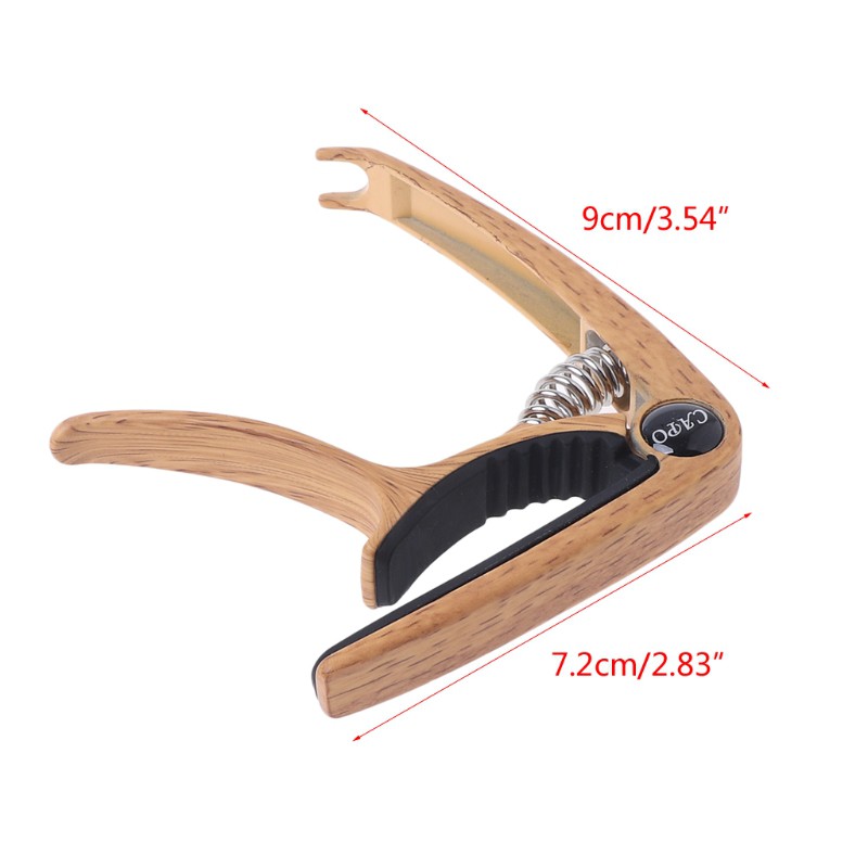 Capo Đàn Guitar Hợp Kim Nhôm Với Chốt Gỗ Qbj