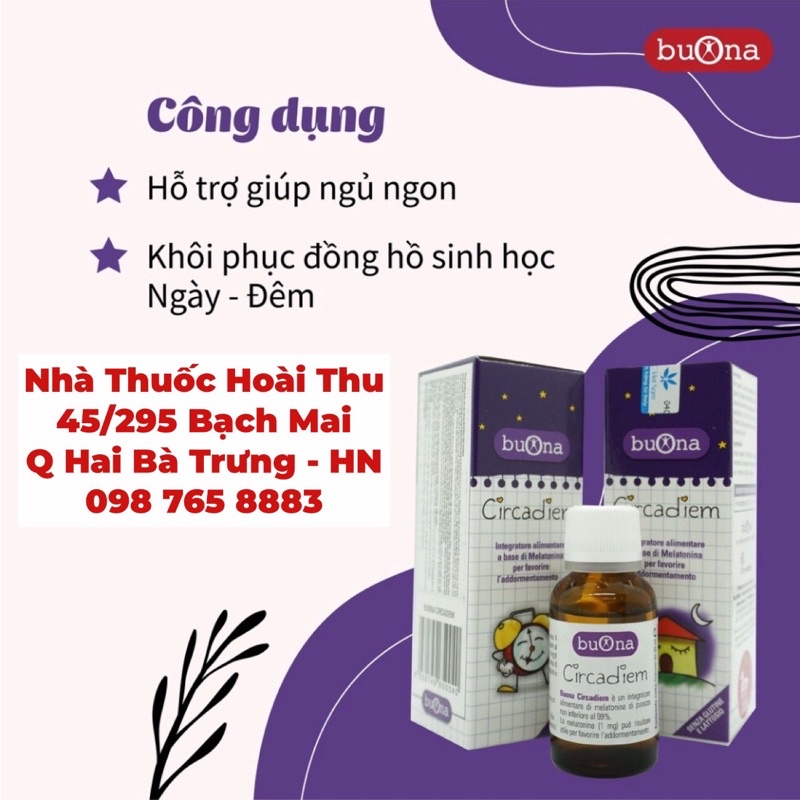 Siro ngủ ngon Buona Circadiem - Giúp bé ngủ ngon giấc ,hết quấy khóc đêm