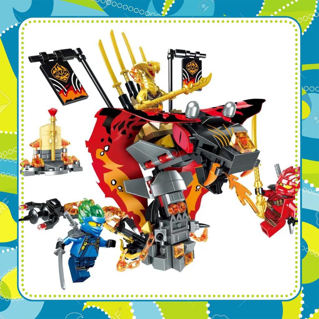 [Đồ Chơi Giá Rẻ] LEGO Ninjago Rắn Lửa Khổng Lồ Đại Chiến Ninja  Pack 61011