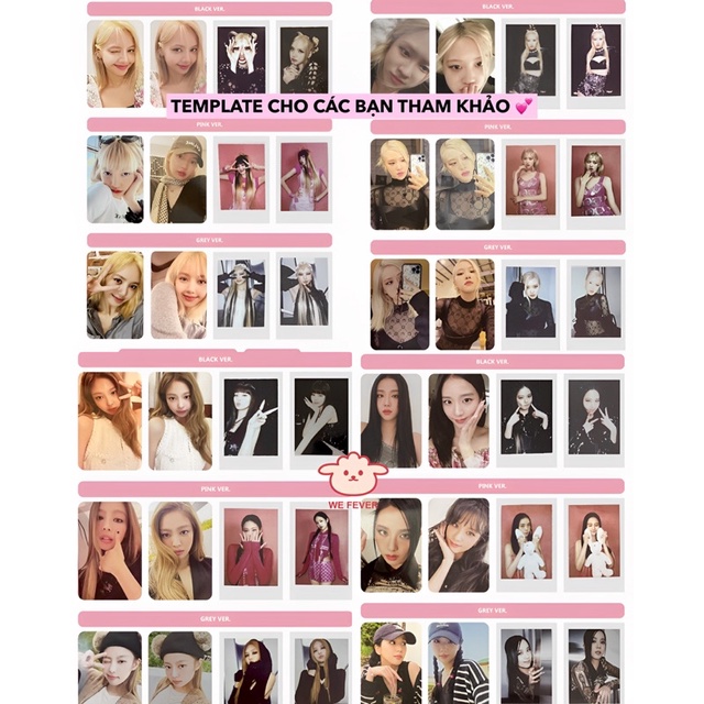 Bộ thẻ bài đồ chơi bo góc BOX  | BLACKPINK | Hàng chính hãng Hàn Quốc, có sẵn, đọc kĩ ảnh 3