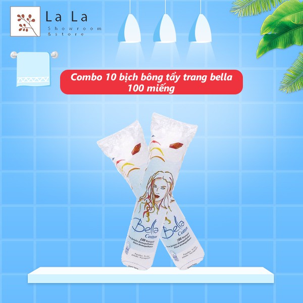 Bông tẩy trang Bella loại 80 miếng